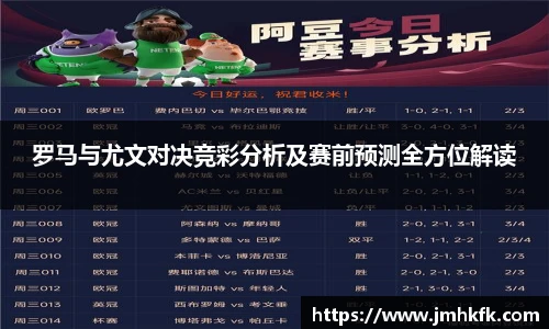 罗马与尤文对决竞彩分析及赛前预测全方位解读